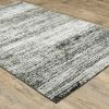 5' X 8' Ash And Slate Abstract Area Rug