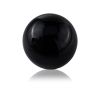 Set of Two 3" Black Aluminum Decorative Orb Tabletop Sculptures