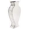 Curvy Art Deco Style Mirrored Vase