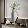 Curvy Art Deco Style Mirrored Vase