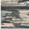 2' X 3' Ivory Blue Gray Abstract Layers Indoor Accent Rug