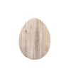 18" Rustic Farmhouse Gray Wooden Large Egg
