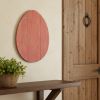 12" Farmhouse Red Wooden Large Egg