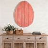 24" Rustic Farmhouse Red Wood Large Egg
