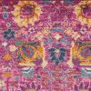 2' X 3' Fuchsia Floral Power Loom Area Rug