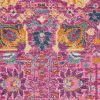 2' X 3' Fuchsia Floral Power Loom Area Rug