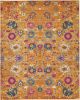 4' X 6' Fuchsia Floral Power Loom Area Rug