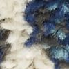 10' Navy Blue Floral Power Loom Runner Rug