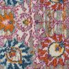 2' X 3' Silver Floral Power Loom Area Rug