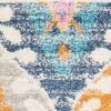 5' X 7' Blue And Pink Ogee Power Loom Area Rug