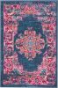2' X 3' Blue Power Loom Area Rug