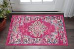 2' X 3' Fuchsia Power Loom Area Rug