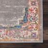 10' Gray Power Loom Runner Rug