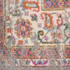 2' X 3' Gray Power Loom Area Rug