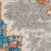 2' X 3' Gray Power Loom Area Rug