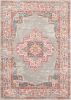 5' X 7' Gray Power Loom Area Rug