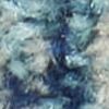 4' X 6' Blue and Ivory Abstract Stripes Power Loom Area Rug