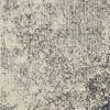 2' X 3' Gray And Ivory Abstract Power Loom Area Rug