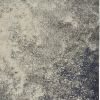 4' X 6' Gray And Ivory Abstract Power Loom Area Rug