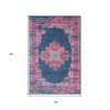 4' X 6' Blue Power Loom Area Rug
