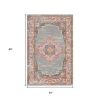 4' X 6' Gray Power Loom Area Rug