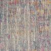 5' X 7' Pink And Ivory Abstract Power Loom Area Rug