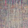 5' X 7' Pink And Ivory Abstract Power Loom Area Rug