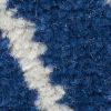 5' X 7' Blue And Ivory Floral Power Loom Area Rug