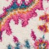 4' X 6' Pink And Gray Power Loom Area Rug