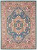 4' X 6' Teal Blue Power Loom Area Rug