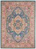 4' X 6' Teal Blue Power Loom Area Rug