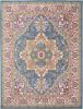 7' X 10' Teal Blue Power Loom Area Rug