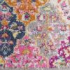 2' X 3' Pink And Gray Geometric Dhurrie Area Rug