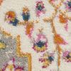 4' X 6' Pink And Gray Geometric Dhurrie Area Rug