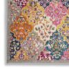 5' X 7' Pink And Gray Geometric Dhurrie Area Rug