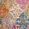 8' X 10' Pink And Gray Geometric Dhurrie Area Rug
