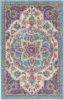 2' X 3' Pink And Green Dhurrie Area Rug