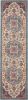 8' Pink And Green Dhurrie Runner Rug