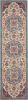 8' Pink And Green Dhurrie Runner Rug