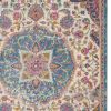 4' X 6' Pink And Green Dhurrie Area Rug