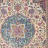 5' X 7' Pink And Green Dhurrie Area Rug
