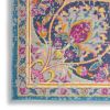 5' X 7' Pink And Green Dhurrie Area Rug