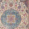 8' X 10' Pink And Green Dhurrie Area Rug