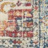 2' X 3' Blue And Ivory Power Loom Area Rug