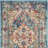 2' X 3' Blue And Ivory Power Loom Area Rug