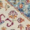 5' Blue And Ivory Round Power Loom Area Rug