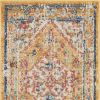 2' X 3' Yellow And Ivory Dhurrie Area Rug