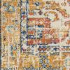 10' Yellow And Ivory Dhurrie Runner Rug