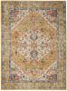 4' X 6' Yellow And Ivory Dhurrie Area Rug