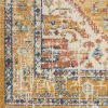 5' X 7' Ivory and Yellow Center Medallion Area Rug